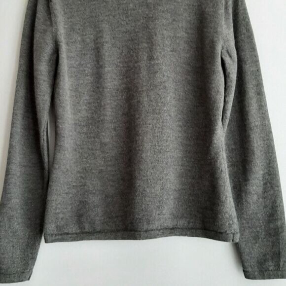 CLAN DOUGLAS Scotland 100% Cashmere Crewneck Sweater Grey Sz XS - Picture 7 of 8